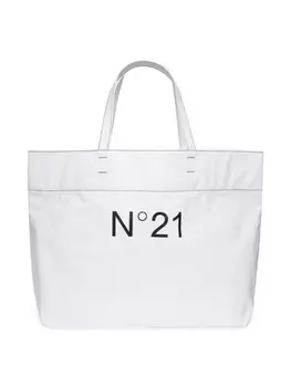 N22 сумка-тоут с логотипом, белый