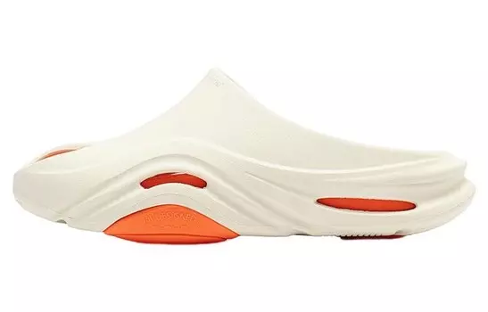 N40 Шлепанцы мужские белый/оранжевый 361°