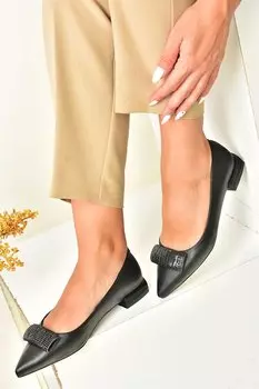 N8200215 Черная повседневная женская обувь Fox Shoes