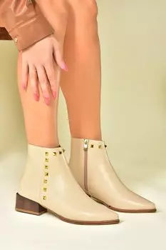 N8200323 Бежевые женские ботинки Fox Shoes