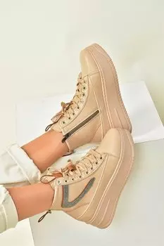 N9730101 Светло-коричневые женские ботинки Fox Shoes