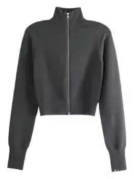 N°302 укороченный кардиган с застежкой-молнией на воротнике extreme cashmere