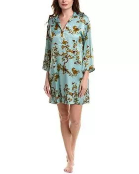 N Natori Garden Melody Ночная рубашка, синий