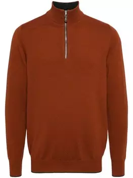 N.Peal джемпер Carnaby с воротником на молнии, оранжевый