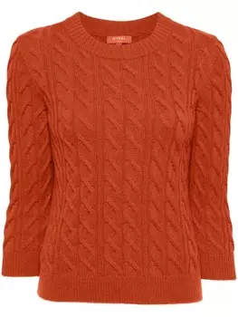 N.Peal джемпер фактурной вязки, оранжевый