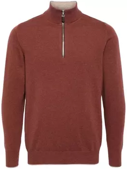 N.Peal джемпер Knightsbridge с воротником на молнии, красный