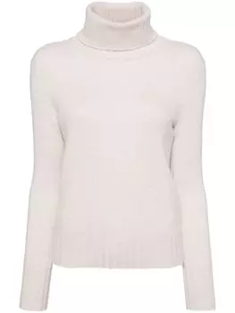 N.Peal джемпер с высоким воротником, нейтральный цвет