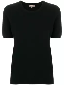 N.Peal футболка с круглым вырезом, черный