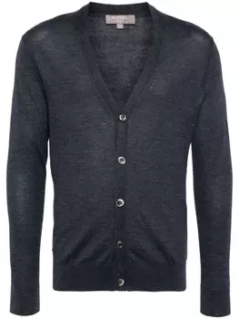 N.Peal кардиган Curzon тонкой вязки, синий