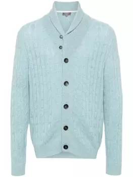 N.Peal кардиган Garrick из органического кашемира, синий