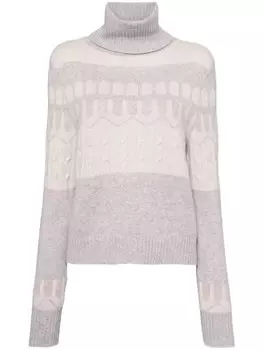 N.Peal кашемировая водолазка, серый