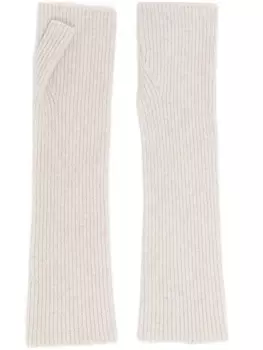 N.Peal кашемировые перчатки-митенки, серый