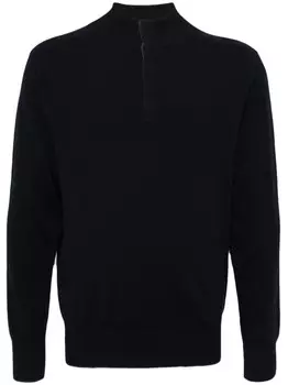 N.Peal кашемировый джемпер с пуговицами, синий