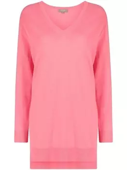 N.Peal кашемировый джемпер с V-образным вырезом, розовый