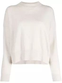 N.Peal кашемировый джемпер тонкой вязки, серый