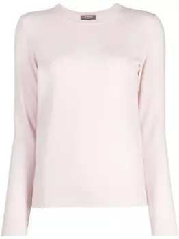 N.Peal кашемировый джемпер в рубчик, розовый