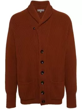 N.Peal кашемировый кардиган Garrick Shawl, оранжевый