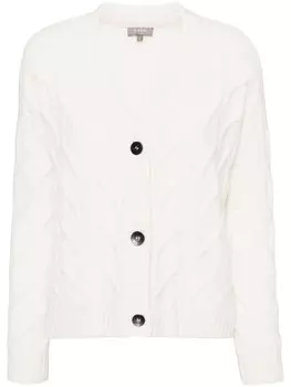 N.Peal кашемировый кардиган с V-образным вырезом, нейтральный цвет