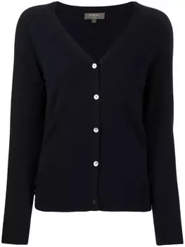 N.Peal кашемировый кардиган, синий