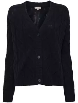 N.Peal кашемировый кардиган, синий