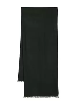N.Peal кашемировый шарф тонкой вязки, зеленый