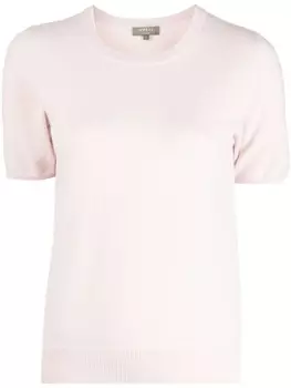 N.Peal кашемировый топ с короткими рукавами, розовый