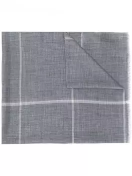 N.Peal клетчатый шарф, серый