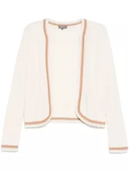 N.Peal куртка с декоративной строчкой, белый