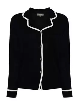 N.Peal пижамный топ на пуговицах, синий