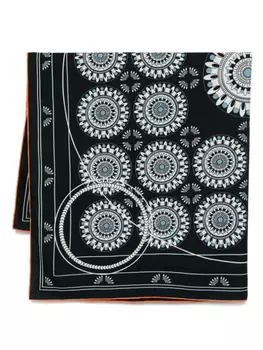 N.Peal платок с принтом, синий