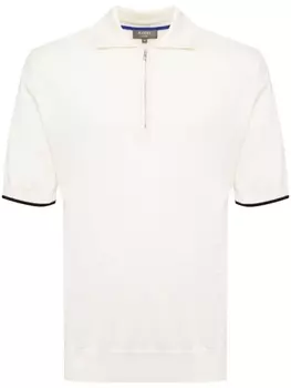 N.Peal рубашка поло тонкой вязки, нейтральный цвет