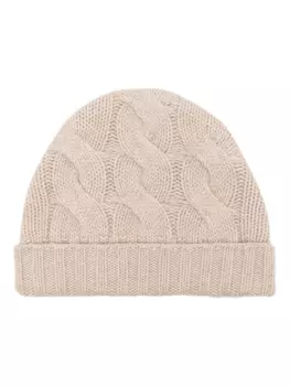 N.Peal шапка бини фактурной вязки, коричневый