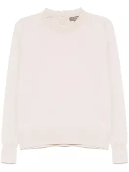 N.Peal свитер с оборками, нейтральный