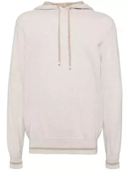 N.Peal толстовка с капюшоном, нейтральный цвет