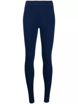 N.Peal трикотажные легинсы с завышенной талией, синий