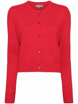 N.Peal укороченный кашемировый кардиган, красный