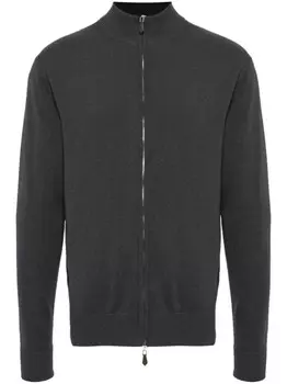 N.Peal вязаная куртка Knightsbridge, серый