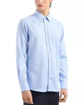 Нью-Йорк Классическая Рубашка Emporio Armani, синий