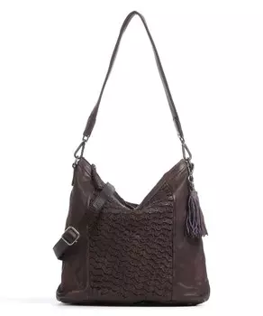 На фермерском рынке сумка из 4 ведер из зернистой воловьей кожи. Taschendieb Wien, коричневый