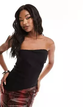 NA-KD – Асимметричный корсет черного цвета