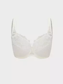 На косточках, без подкладок, кружевной, компрессионный бюстгальтер LCW DREAM, экрю