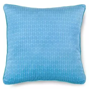 Набедренная декоративная подушка с кантом, туканом и мандалами - 48х48 см - 100% поливелвет Muller Textil