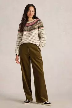 Набить мини джемпер с узором «фэйр айл» в форме сердца White Stuff, белый