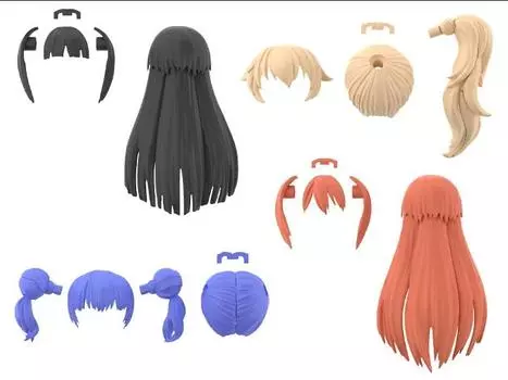 Набор 30 Minutes Sisters Option Hair Style Parts Vol. 3 Set of 4 Accessory Kits Bandai Spirits