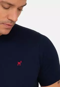 НАБОР 3 – базовая футболка темно-синего цвета индиго Golden Williot, цвет Navy Baby Blue Indigo