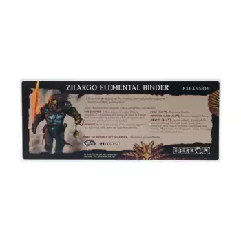 Набор 5 для ролевой игры «Знак героев» — карта 9 из 10, связка стихий Зиларго, Eberron (d20)