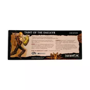 Набор 5 для ролевой игры «Знак героев» — карта 1 из 10, «Порча Даэлькира», Eberron (d20)