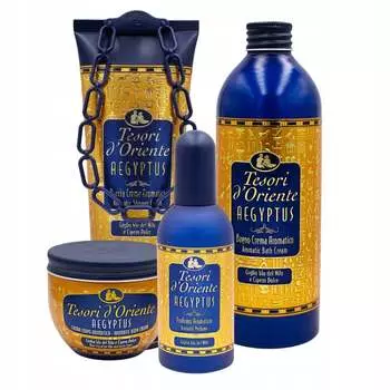 Набор AEGYPTUS Tesori d'Oriente гель, жидкость, крем, духи
