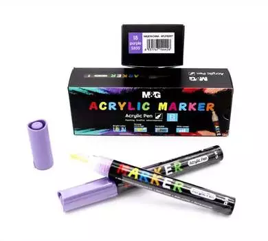 НАБОР АКРИЛОВЫХ МАРКЕТОВ СИРЕНЕВОГО цвета, 18 шт. Inna marka