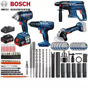 Набор электроинструментов Bosch GDS18V-400 с насадками